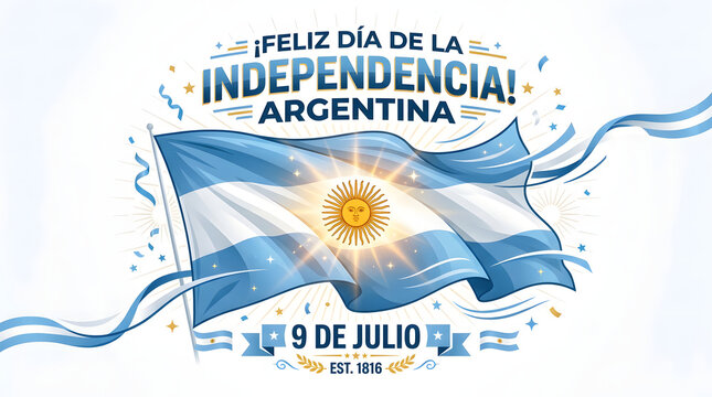 Cool vector illustration for Argentina Independence Day