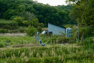 農地に設置された小屋 © kohta65