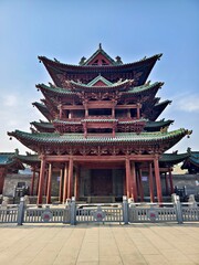 Fototapeta premium Zoroastrian Temple in Jiexiu, Jinzhong City, Shanxi Province, China