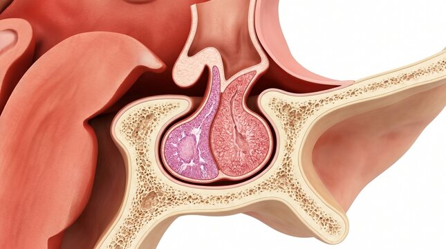 Human Pituitary Gland and Sella Turcica Model