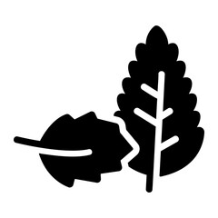 Mint leaves Solid icon © ilham