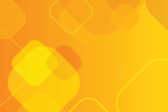 Gradient orange and yellow background, with rounded squares, and dot patterns abstract