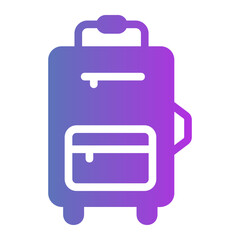 Fototapeta premium Suitcase Line Gradient Icon