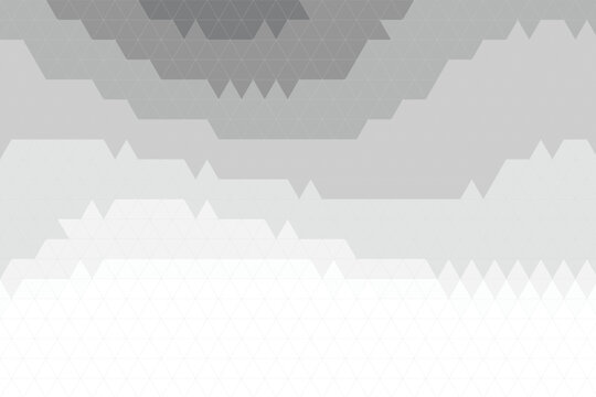Geometric gradient of gray triangles forming a subtle landscape or abstract pattern background