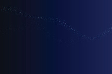 Swirling nebula of blue and teal glowing particles on dark deep blue background, abstract © Solaiman77
