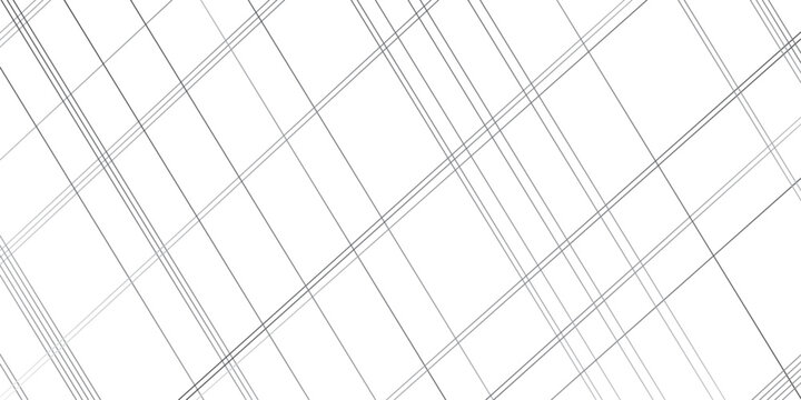Vector oblique stripe diagonal black and white line gradient fabric transparent diagonal line cloth. grid striped seamless pattern fabric design. geometric square stripe line background.