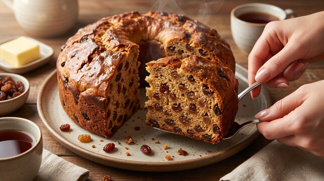 Barmbrack &ndash; Traditional Irish Tea Soaked Fruit Loaf for Halloween Season