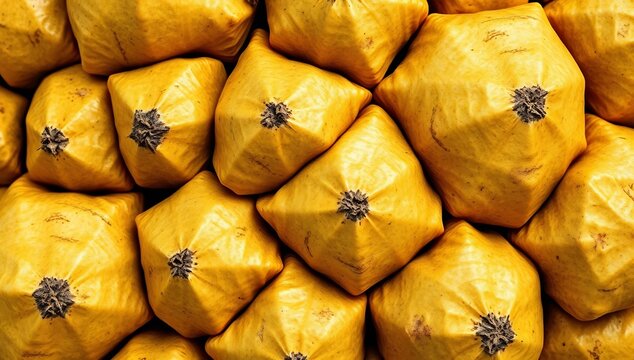 Close-up Overhead View of Golden Yellow Ground Cherries.
