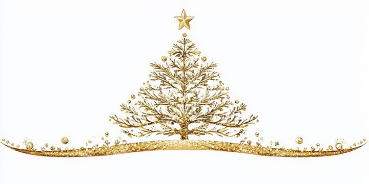 Isolated clipart featuring a minimalist approach to holiday decorations.
