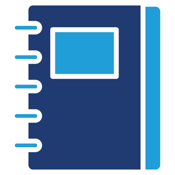Notebook Planner solid color icon