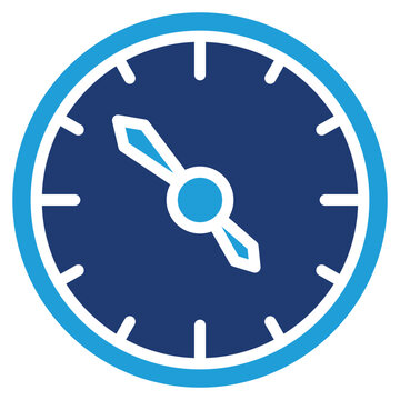 Wall Clock solid color icon
