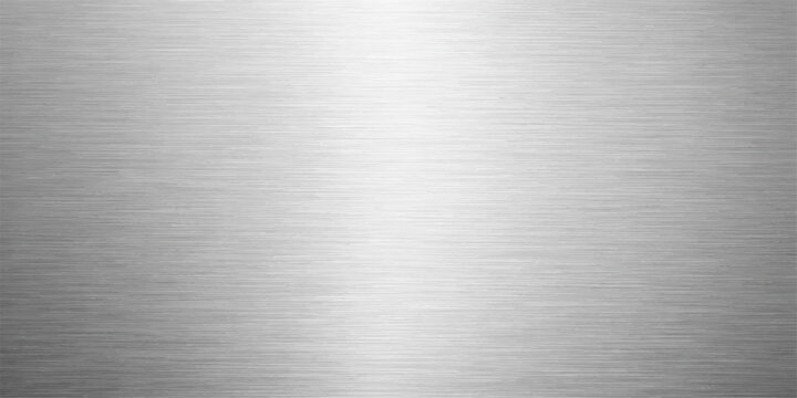 Brushed Steel Texture with Smooth Polished Surface, Subtle Metallic Lines for Seamless Background Design
