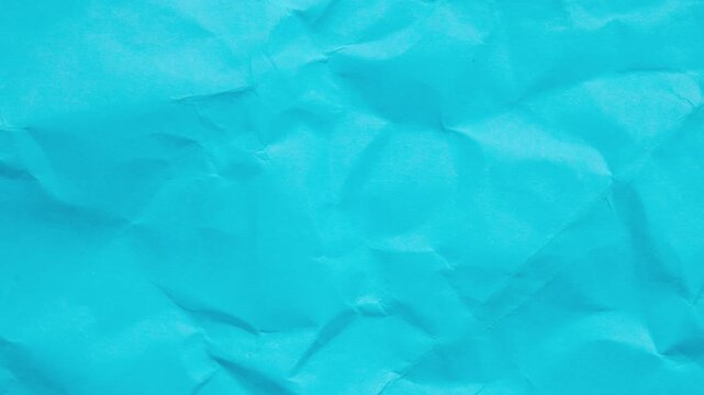 crumpled blue kraft paper texture background