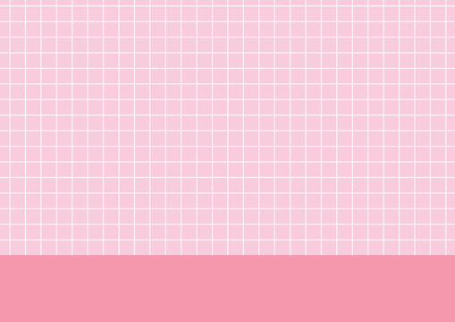 ピンク下帯付き方眼紙背景