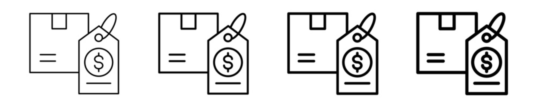 Product Pricing   Icon Set Different Style Collection