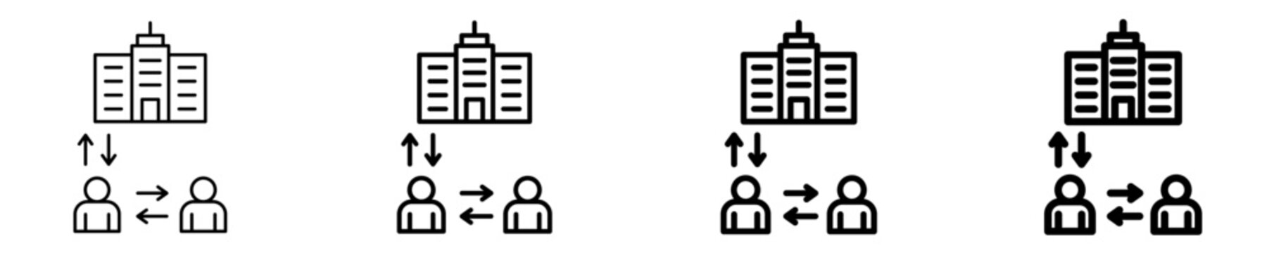 Corporate Communication   Icon Set Different Style Collection