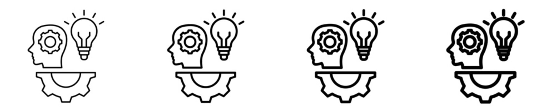 Business Innovation   Icon Set Different Style Collection