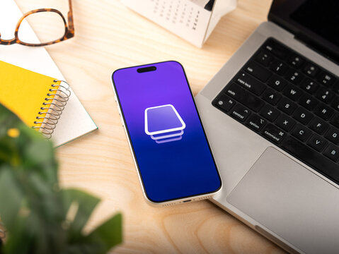 Apple configurator logo is displayed on a smartphone screen in Bangalore, India, on May 15, 2026