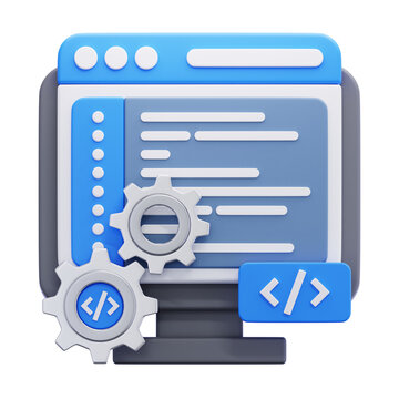 program management 3d icon illustrtaion