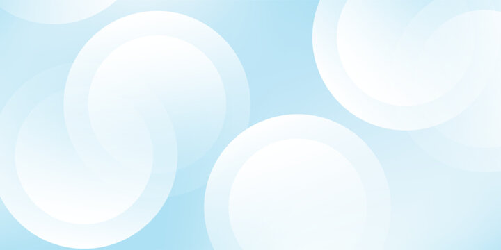 Soft abstract simple blue gradient abstract background semicircle shape