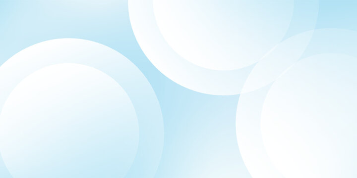 Soft abstract simple blue gradient abstract background semicircle shape