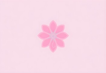 Fototapeta premium pink background with flowers