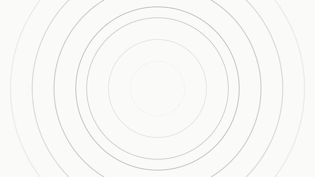 Minimalist geometric illustration featuring concentric circles on white background