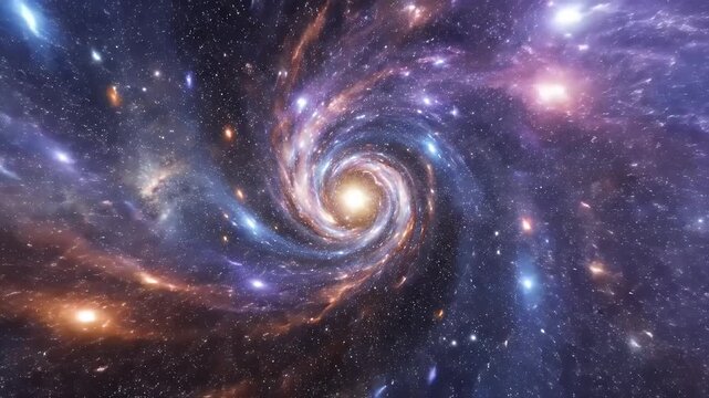 A stunning, vibrant image showcases a swirling spiral galaxy amidst a vast expanse of stars and cosmic dust, highlighting the beauty and complexity of the universe.