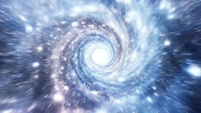 A stunning digital artwork depicts a swirling black hole surrounded by an accretion disk and a vibrant starfield, showcasing the immense power and beauty of cosmic phenomena.