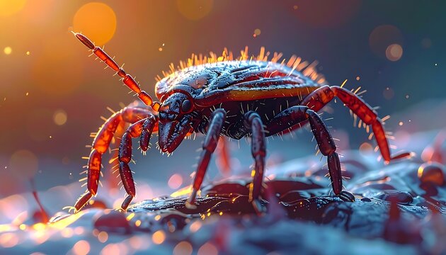 Close-up of a colorful insect.