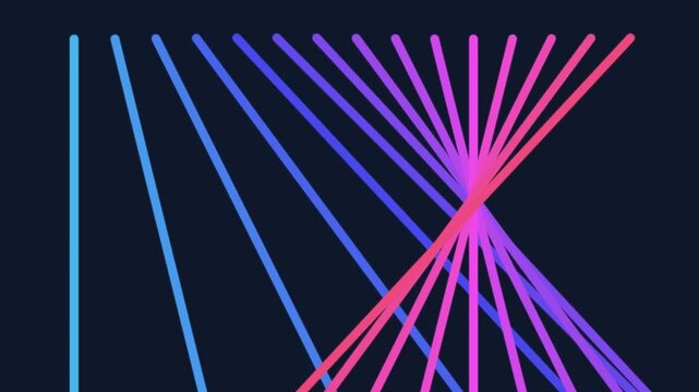 Abstract background featuring parallel neon lines with a vibrant gradient