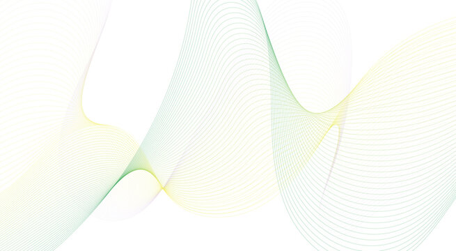 Abstract colorful wave lines on background for elements in concept business presentation, Brochure, Flyer, Science, Technology. Vector illustration