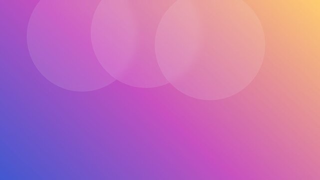 Abstract background with soft circular shapes in vibrant pastel gradient