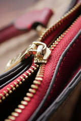 Close view of a broken zipper on a handbag © Towfiqu Barbhuiya 
