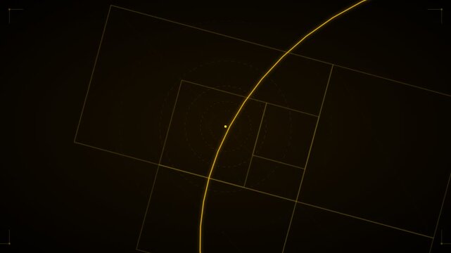 A single bright point of light centered within a faint rectangular frame