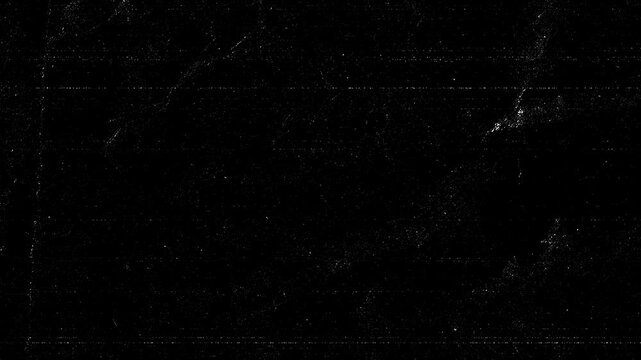 Black Grunge Stop Motion Background.Dark distressed scratchy texture loop for vintage film overlay effects.