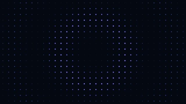 Abstract dark background with a subtle grid of glowing purple light points