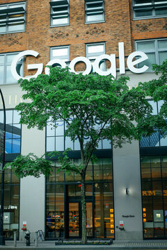 Google office building in the Chelsea district of New York, New York, USA, May 14, 2026.