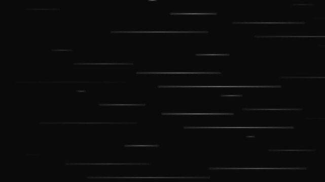 Abstract background featuring thin white horizontal light streaks on black