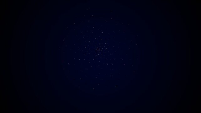 A cluster of distant stars shining brightly in the vast dark night sky