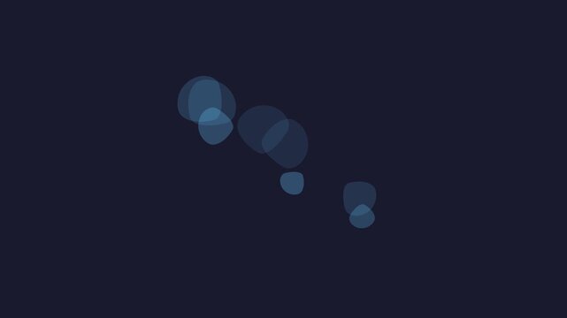 Minimalist blue loading spinner animation on a dark navy background canvas