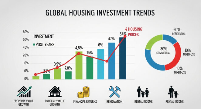 Global Housing Investment Trends Infographic.
