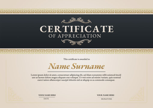 Premium Certificate of Appreciation