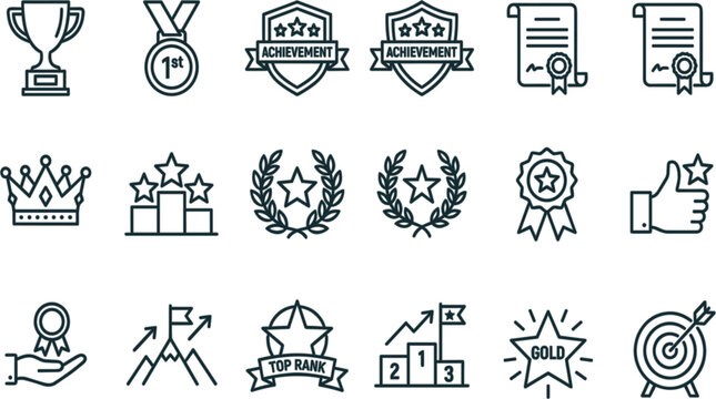 Minimalist logistics and delivery line icon set with drone shipping and cargo ship symbols vector