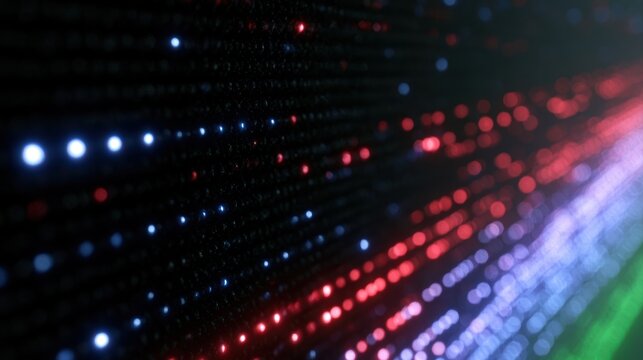Retro arcade inspired glowing pixel matrix with dynamic neon motion graphics effect