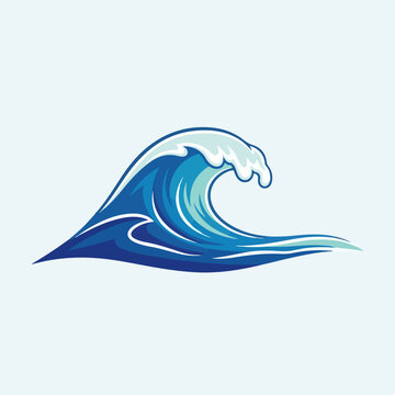 Vector illustration of a massive wave