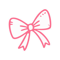 Naklejka premium pink bow