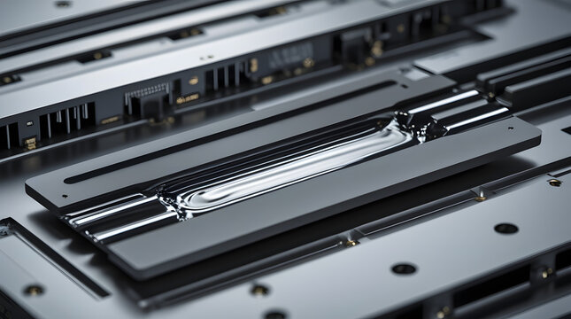 High-precision unbranded liquid-metal thermal interface for advanced cooling hardware