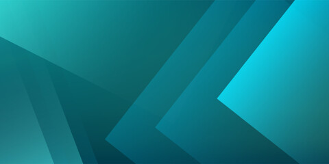 Obraz premium Abstract dark green geometric shape background. Dynamic shapes composition. Fit for presentation design. wallpapers eps10