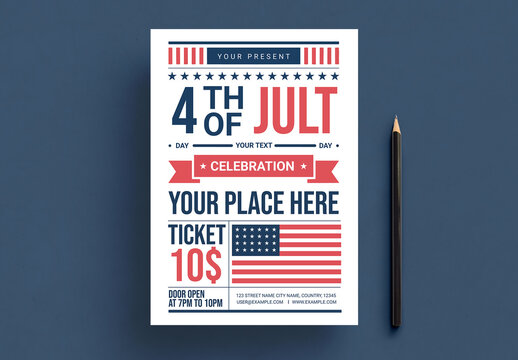 4th July Flyer Poster